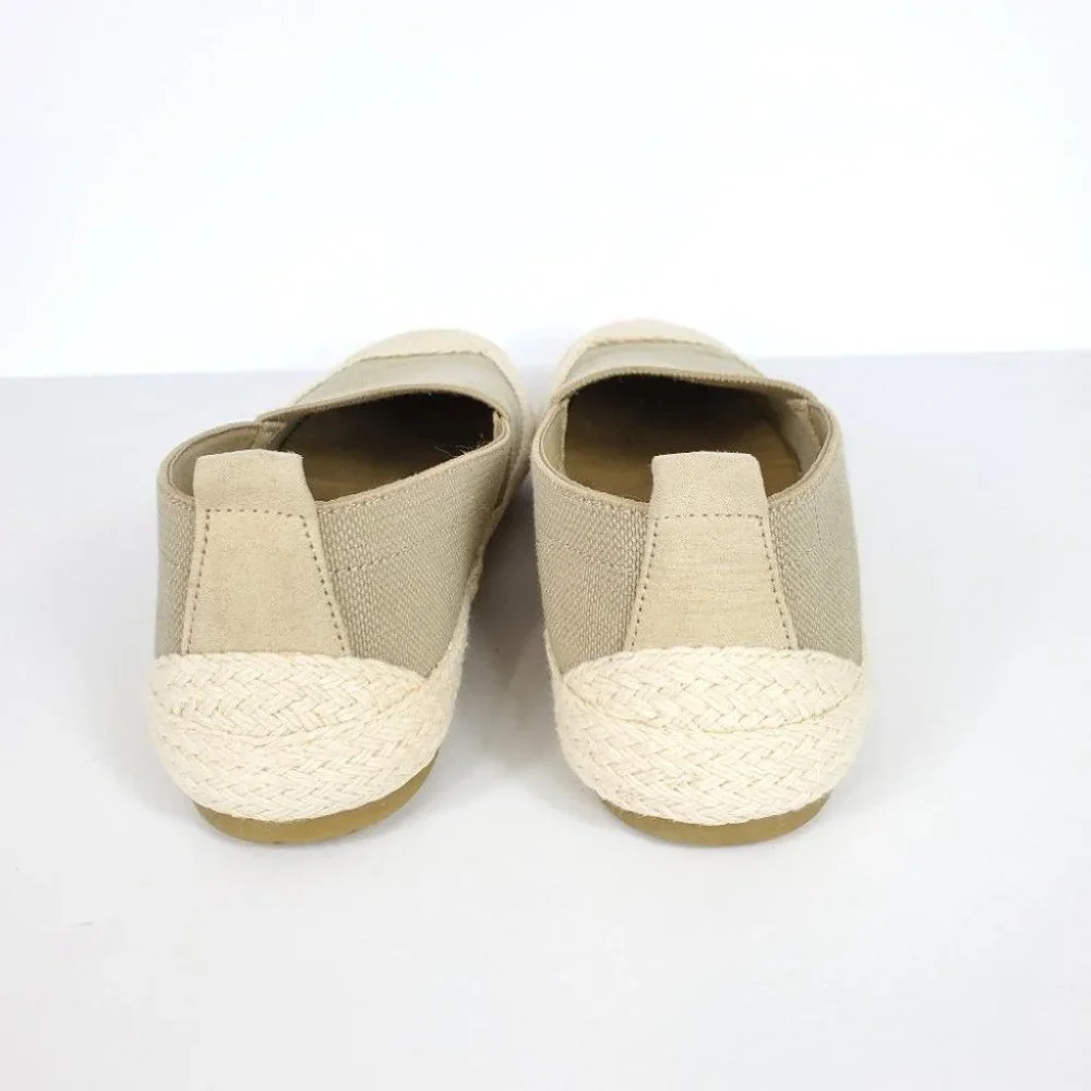 Lauren Ralph Lauren Tan Espadrilles Stretchy Slip On Flats Size 6